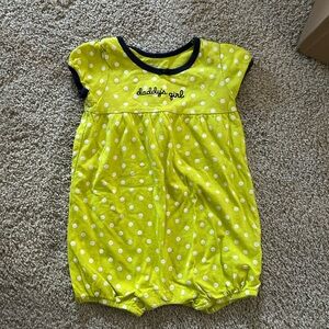 Carters 12 Month Green Daddy’s Girl Romper